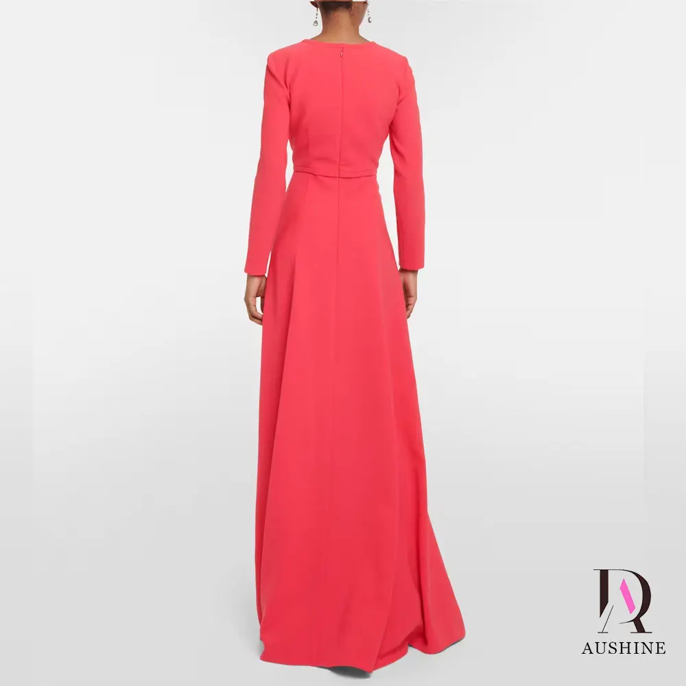 Aushine Dress Luxury Birthday Evening Dress  Ankle Length  Full Sleeves Summer Elegant Wedding Party Gowns For Women Arab 2024Fu