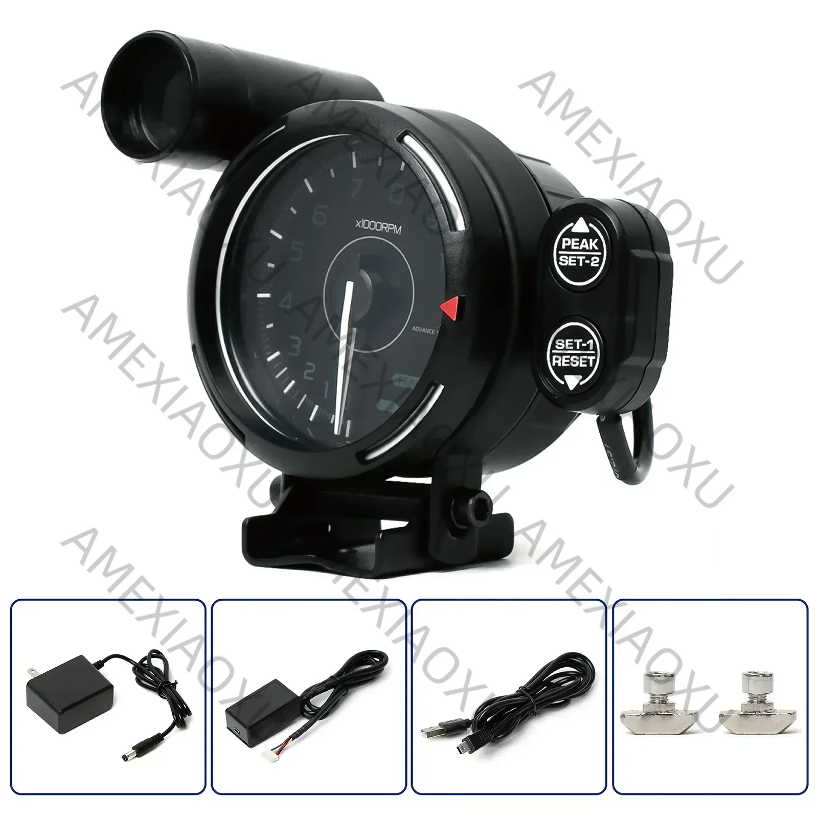 

Real-Time Response Simracing Game Car Tachometer 11000 RPM 7-Color Backlight Universal Motorcycle RPM Gauges All PC Compatible
