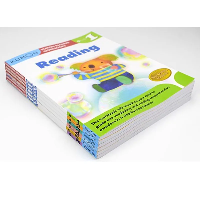 6 Books/Set Kumon Reading Workbooks G1-G6 Exercises English Primary School Students Learning Training