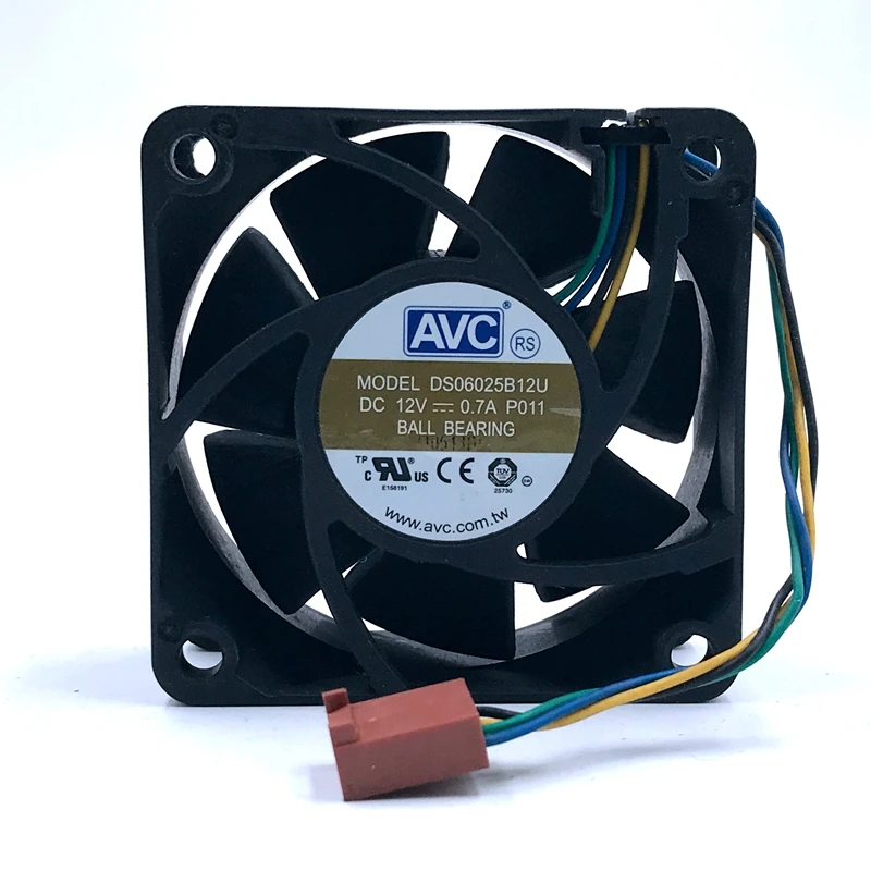 DS06025B12U P011 60mm 6cm DC 12V 0.70A Pwm Server Inverter Cooling Fan 60X60X25mm CPU PC Cooler