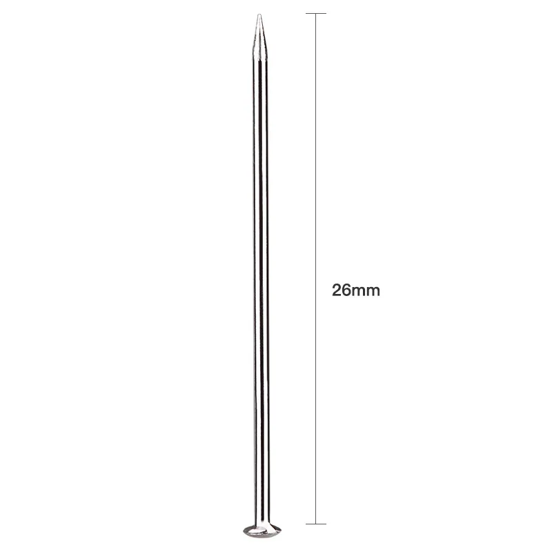 2 Boxs/set Push Pins 26mm Durable Stainless Steel Straight Pins for Sewing Jewelry DIY Fabric Dressmaker Pins