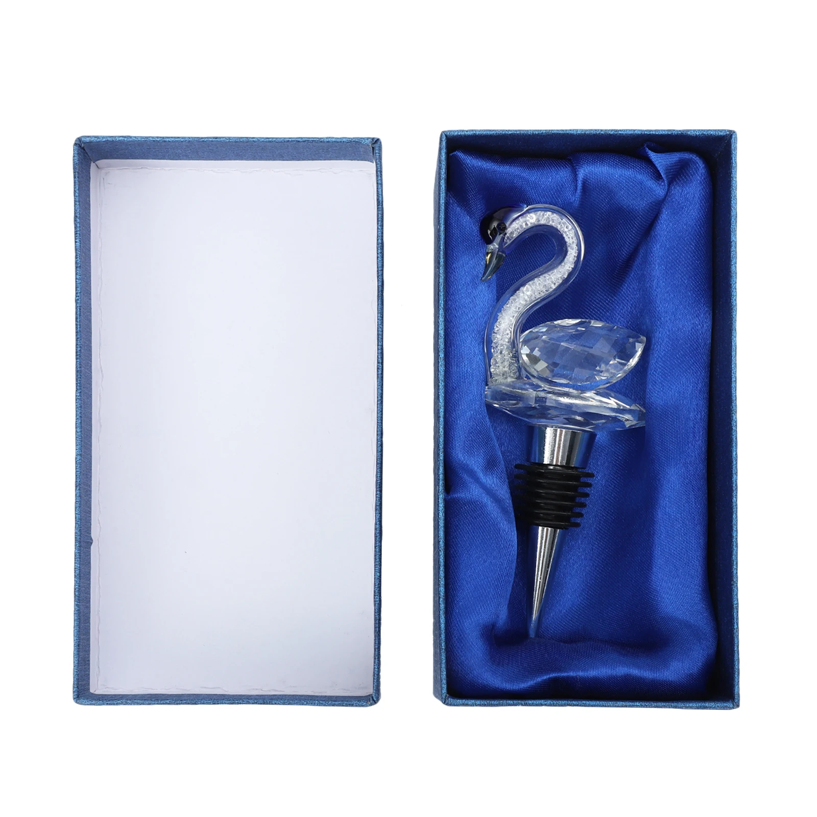 

Crystal Swan Bottle Stopper Sealing Plug Airtight Vacuum Decorative Gift For Lovers Of Without Rust Fade