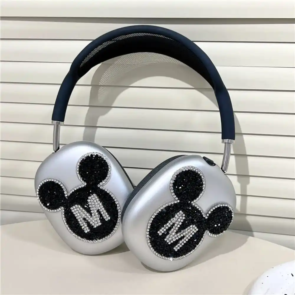 เคสป้องกันหูฟังลายการ์ตูนอนิเมะมิกกี้แฟลชแบบเจาะสำหรับ airpods MAX นุ่มใสป้องกันการตก