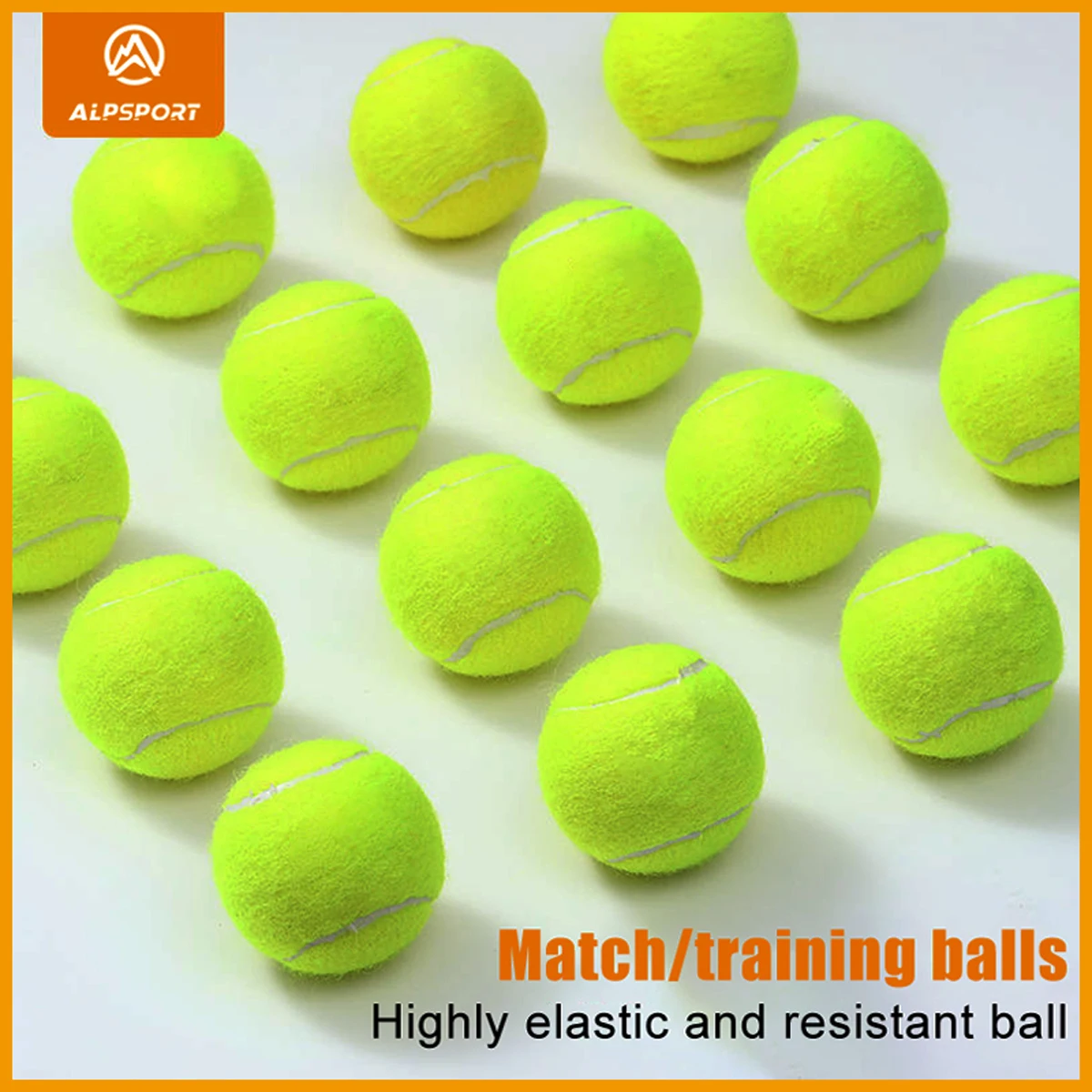 

ALPSPORT Фетровые теннисные мячи для сверхмощных чемпионатов — превосходная износостойкость и производительность для любого покрытия корта SPAC KOF 12, 6, 3