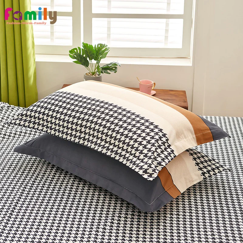 

Cotton Printed Pillowcase 48x74cm Comfortable Pillow Cover Case For Bed Pillow Covers Top Quality Pillow Case 27 Colors 2Pcs