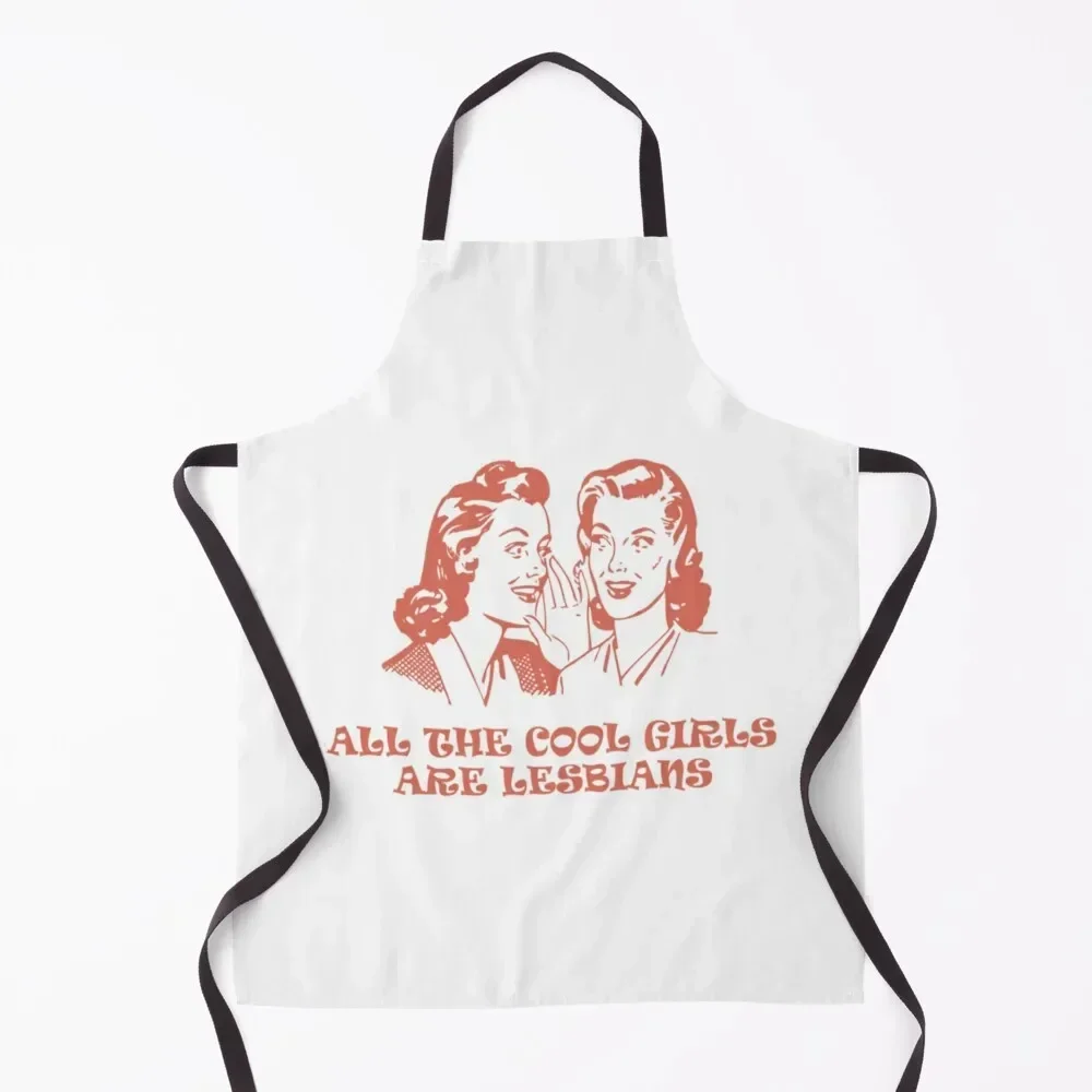 

Lesbians! Apron Trim Cloth Women's Kitchen Kitchen Utensils Manicurists Apron