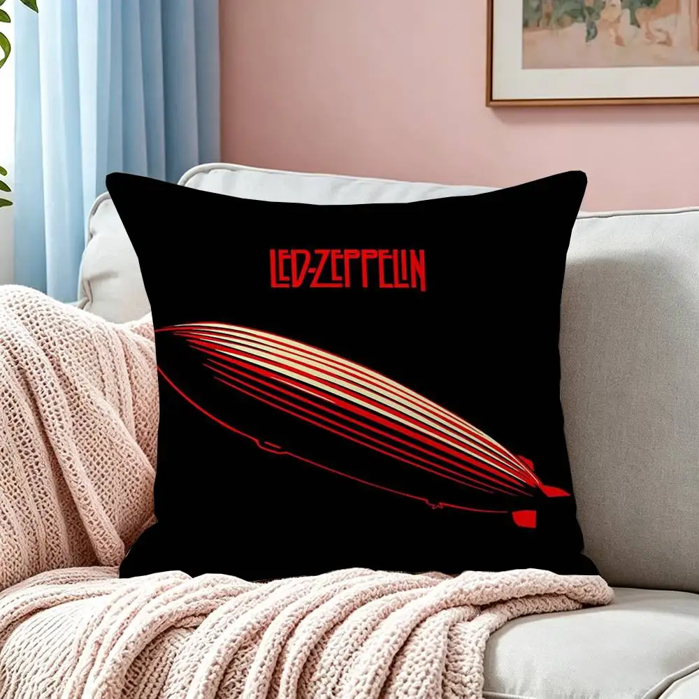Led Z-Zeppelin K  Pillow Case Square Double-Sided Sofa Cushion Cover Bedroom Bedside Pillow