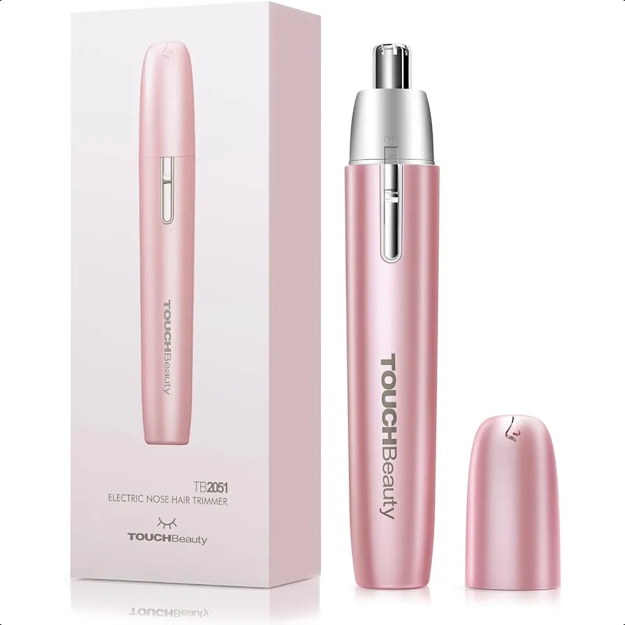 

TOUCHBeauty Battery Powered Ear and Nose Hair Trimmer for Women Portable Battery Powered Trimmer Mini Painl Design for Sensitiv