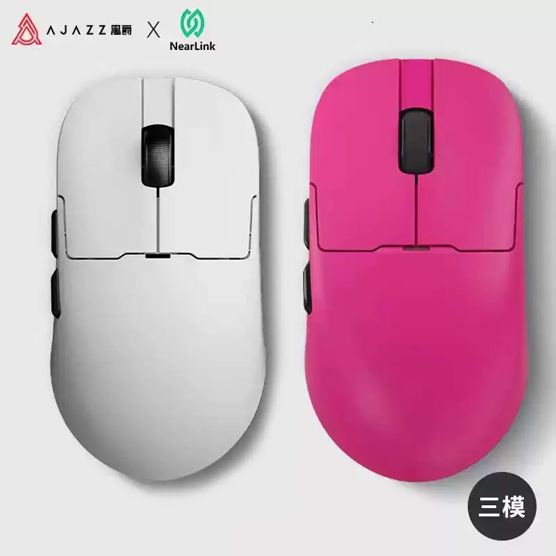 

Игровая мышь серии Ajazz Aj159 Star Flash, беспроводная Bluetooth, трехрежимная, легкая, Paw3395/3311, для компьютера и офиса