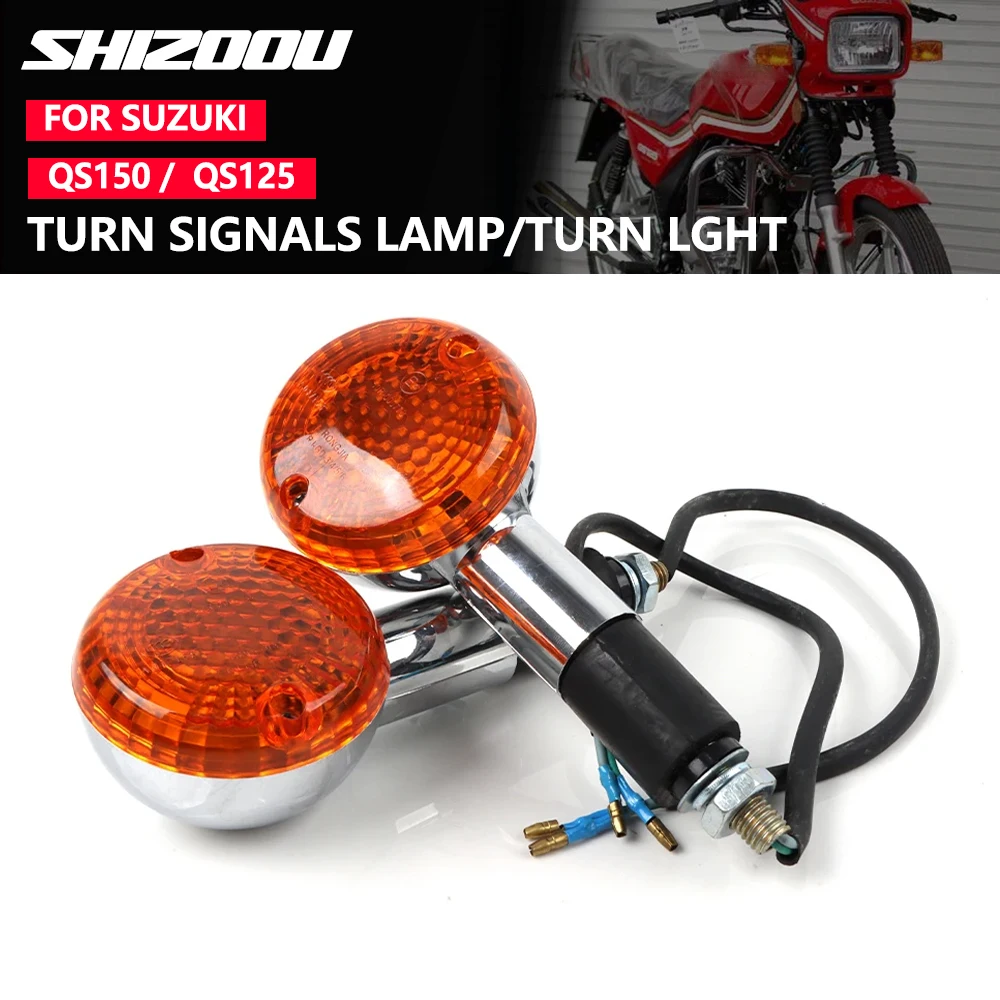 For Suzuki QS150 QS 150 QS125 QS 125 Universal Motorcycle Front Turn Signal Lights Indicators Motorcycle Winker Rear Lights