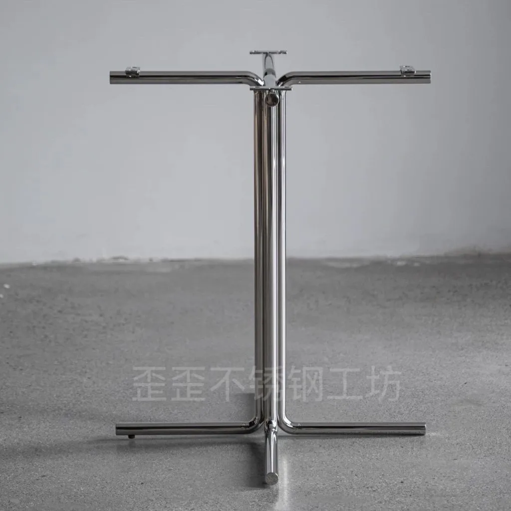 Stainless Steel Round Table Legs Floor Bar Counter Base Rust-Proof Tea Table Support Heavy Duty Furniture Metal Stand Base