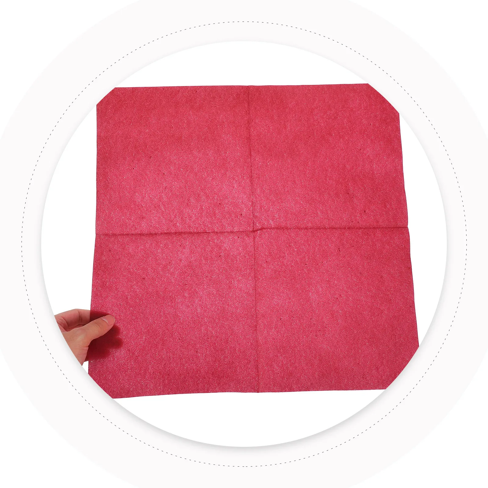 25Pcs Disposable Paper Napkins Dark Red Thick Texture Disposable Guest Napkins for Wedding Dinner Reception Party Decoration