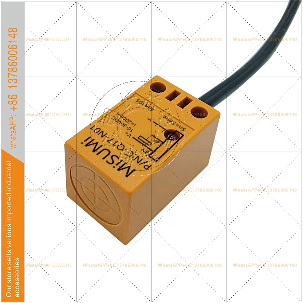 Square Proximity Switch C-Q17-N01 C-Q17-N02 DC Three-Wire NPN Normally Open Induction Metal Sensor