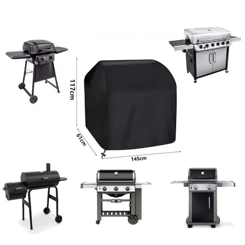 Imagen 4: Funda para Barbacoa de Exterior, Impermeable y con Protección UV, Cierre con Cordón, Ideal para Barbacoas en el Patio