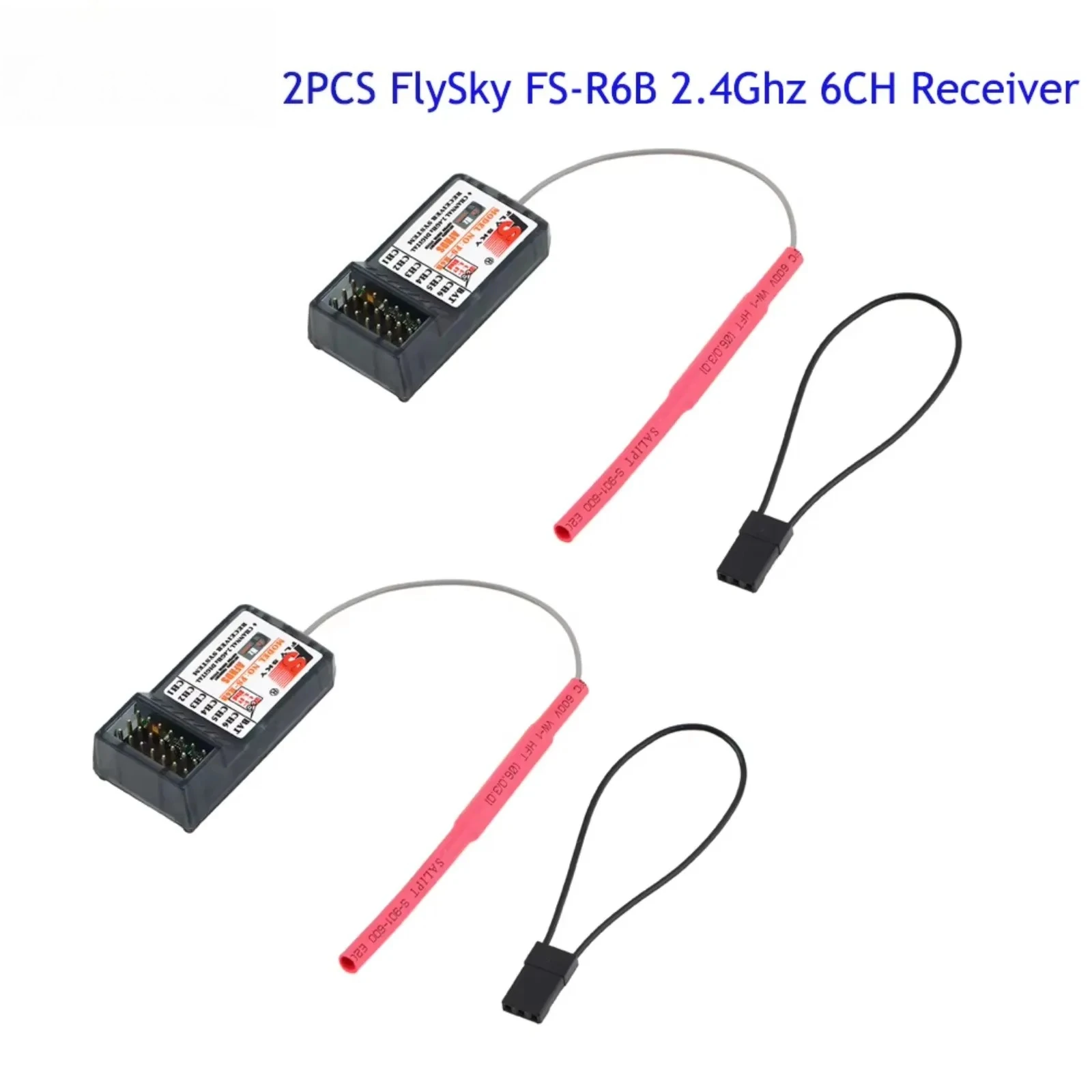 1/2PCS FlySky FS FS-R6B 2.4Ghz 6CH 6 Channel Receiver Radio Model Transmitter Remote Control For RC Car FS-TH9X I6 I10 T6 CT6B