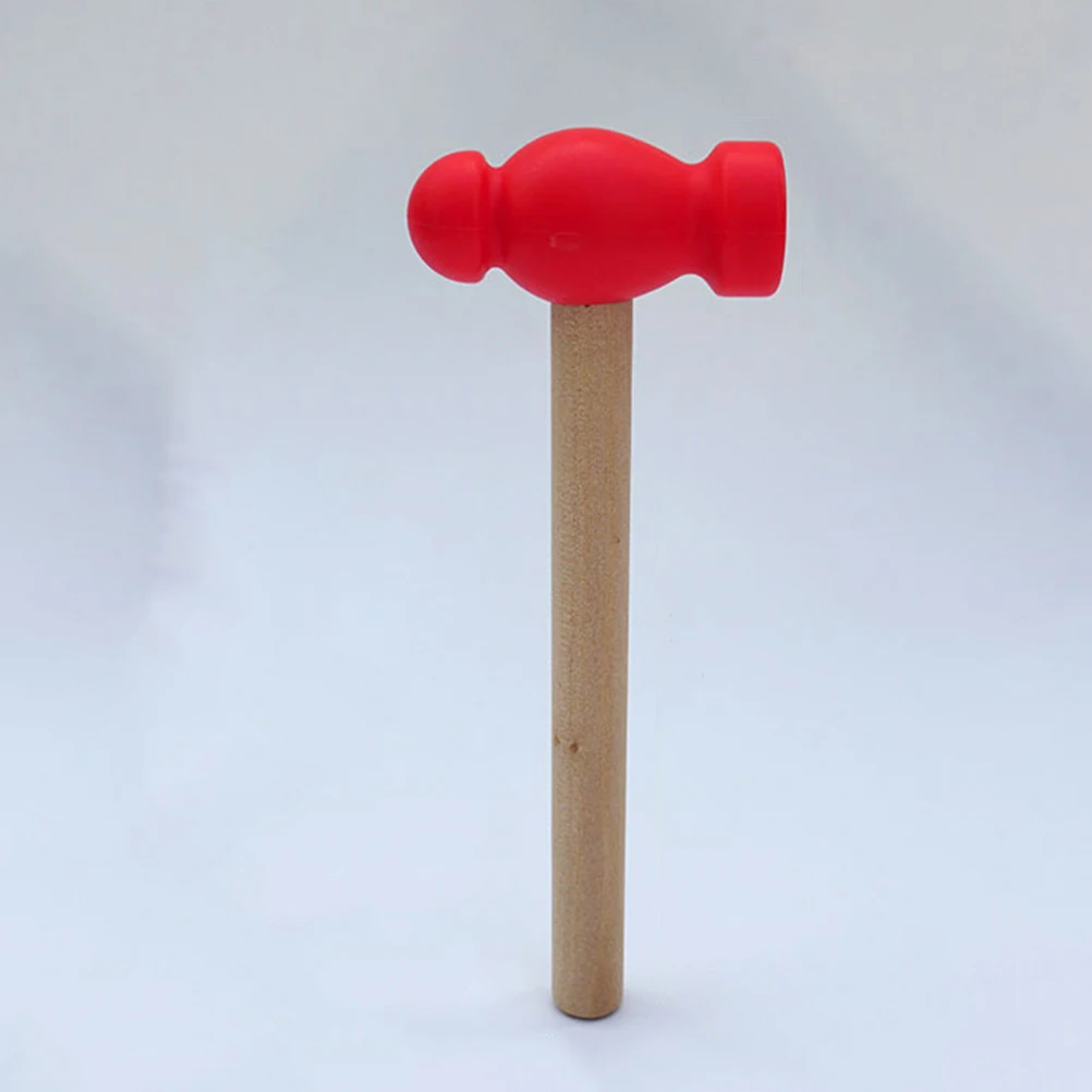 

4 Pcs Toy Children's Repair Tools Toddler Baby Small Hammer Wooden Childrens Hammers