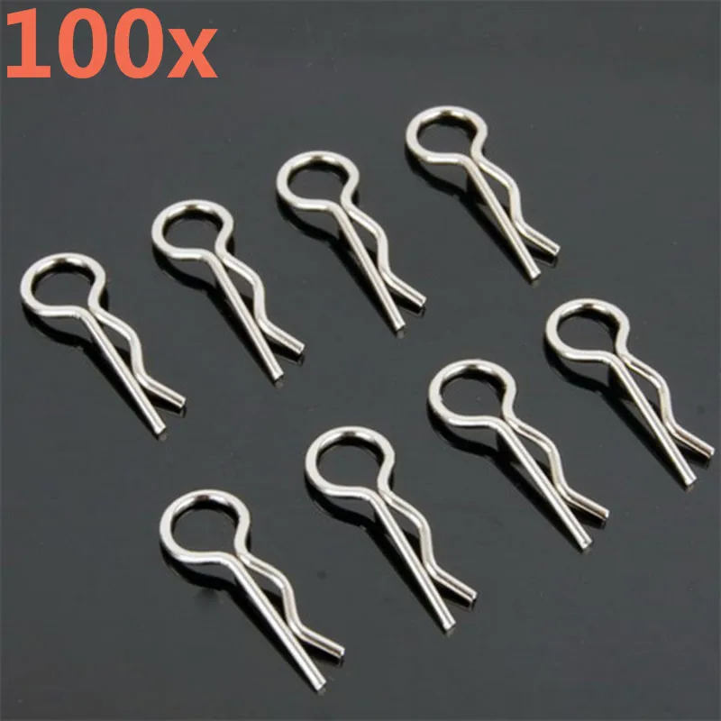 100Pcs/Pack 24630 Body Clips HSP RC Car Parts For 1/18 1/24 Scale Models Racing Remote Control Cars Redcat Himoto HPI