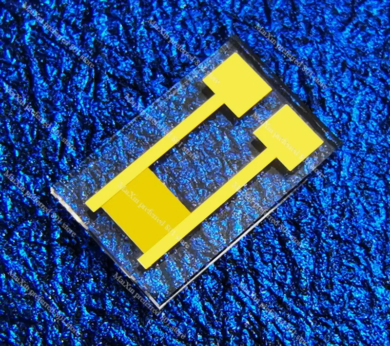 4 μm transparent interdigital electrode quartz glass capacitor array MEMS gas biosensor photoelectric detection