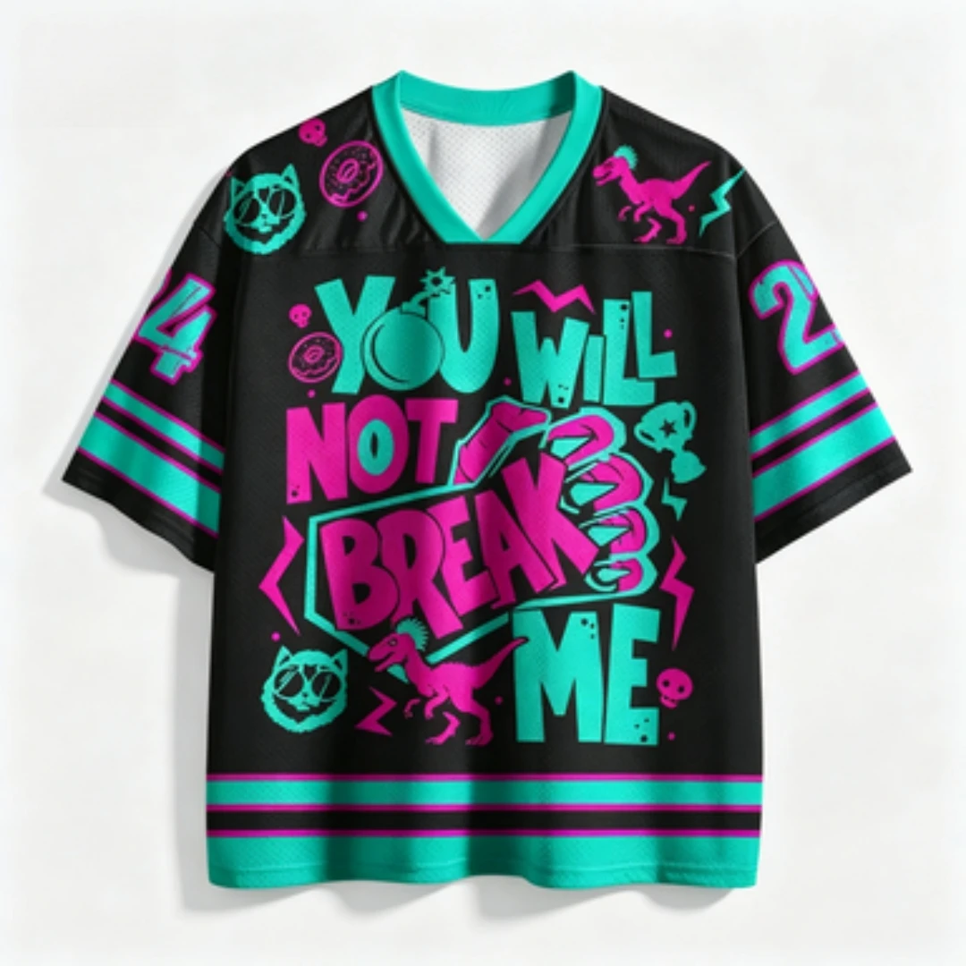 Retro Punk Street Style T-shirt Number 24 Skull Donut Trophy 3D Full Printed Mesh Short Sleeved Casual Top