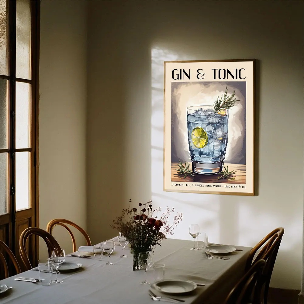 Trendy Espresso Martini Cocktail Vintage Posters Canvas Painting Print Room Home Kitchen Bar Cafe Room Wall Decor