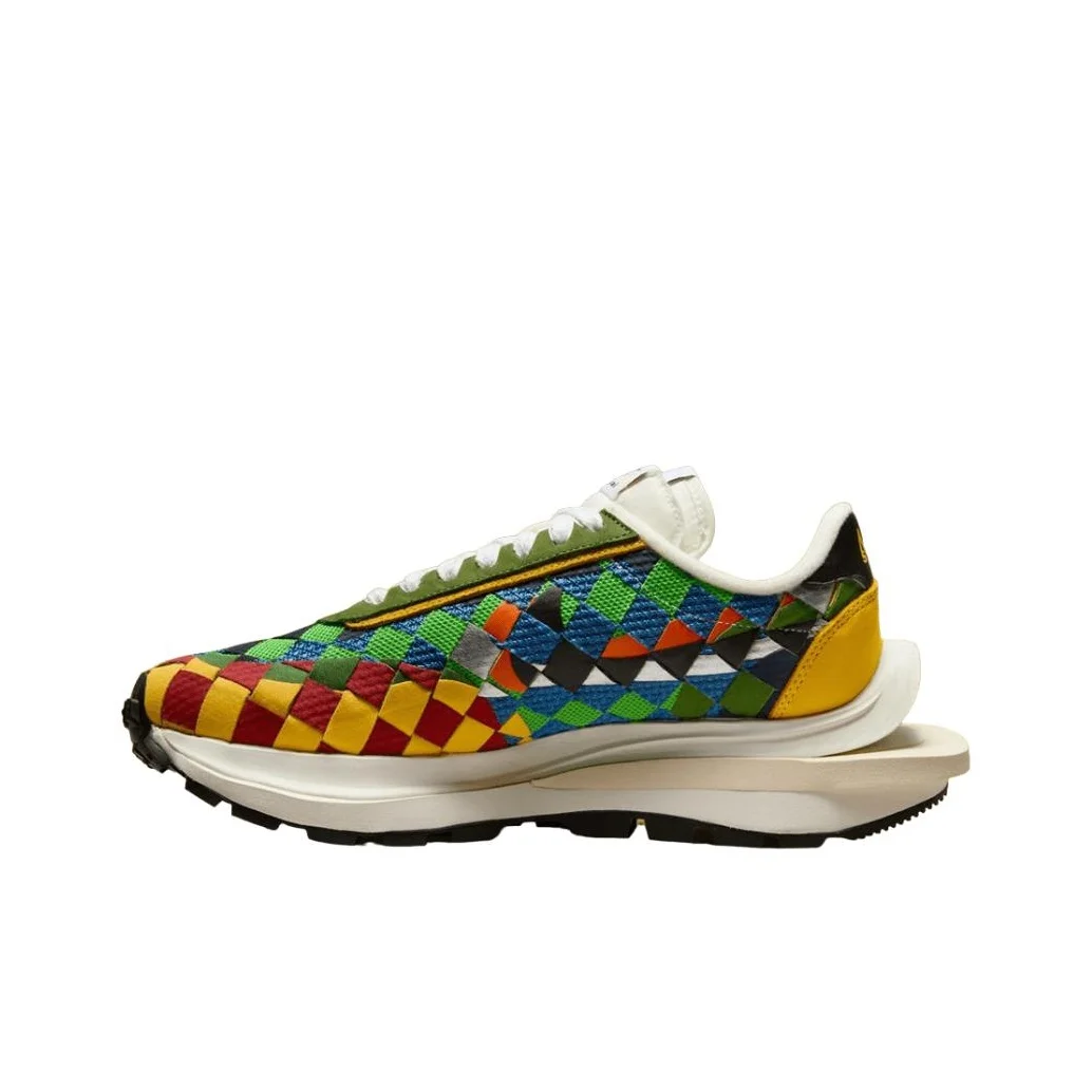 Sacai X Jean Paul Gaultier X Nike VaporWaffle Casual Shoes Unisex Low Top Green Multicolor DR5209-300