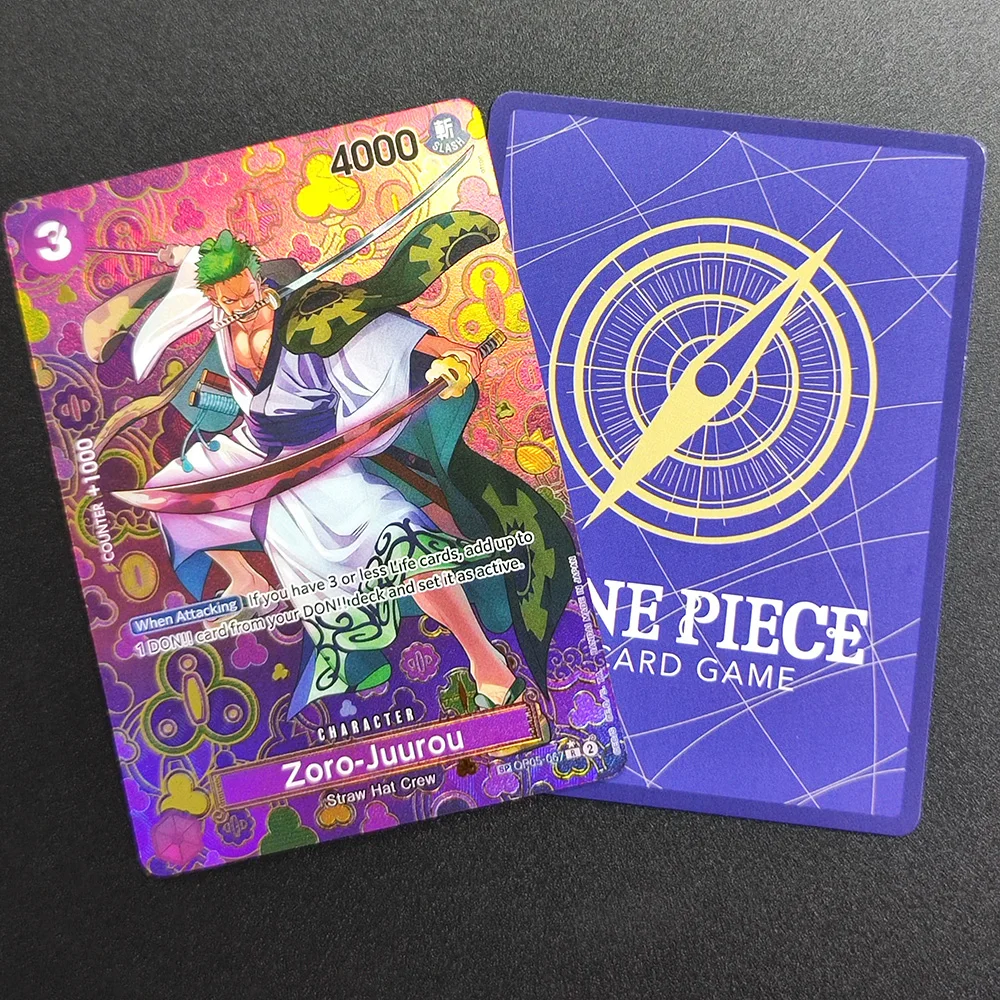 

Proxy One Piece Card 2024 One Piece OP09 EN Zoro-Juurou OP05-67 Super Rare Collectibles Card Single Classic Anime Cards Toys