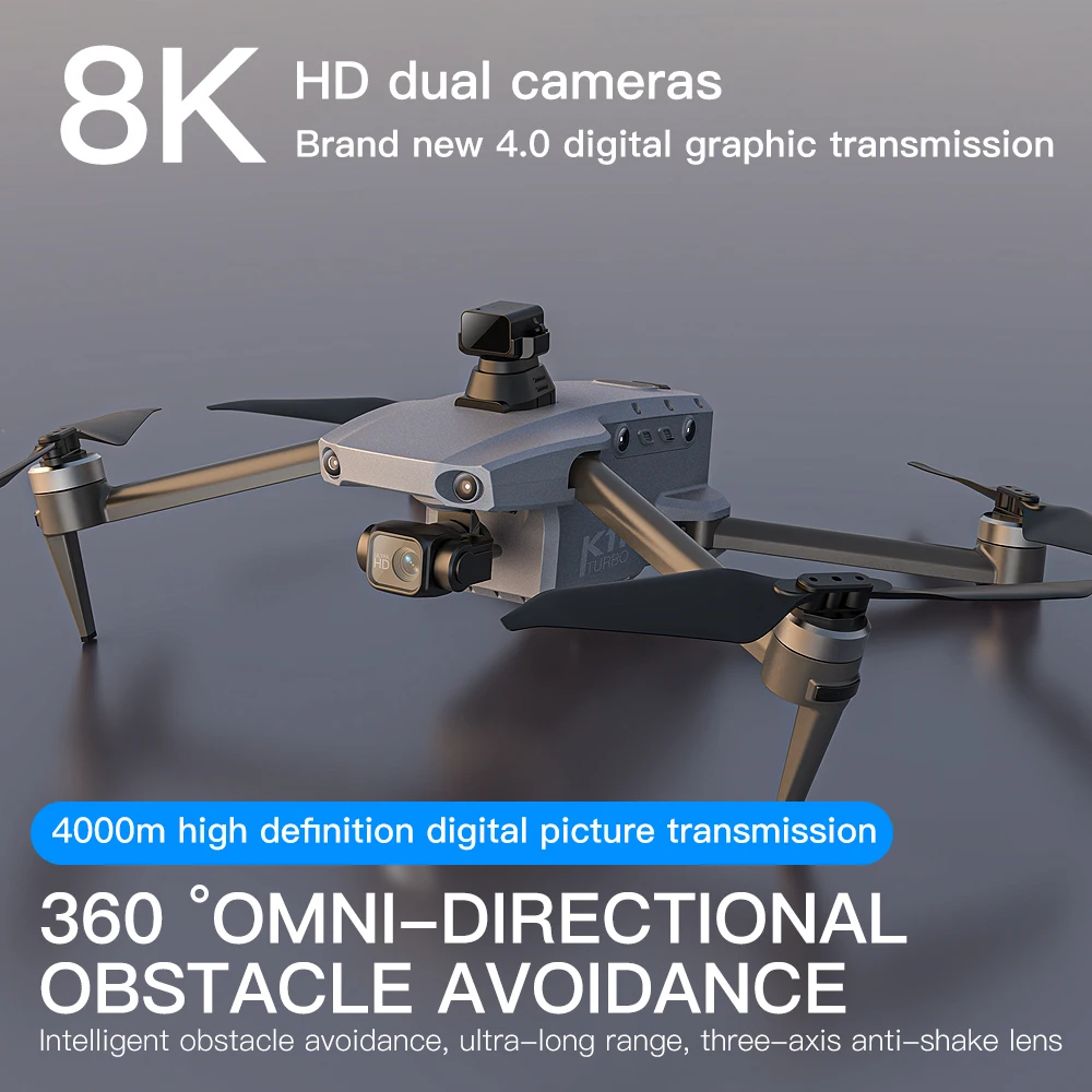 K11 Tubro podwójny aparat GPS Drone 8K wideo HD wideo 5G transmisja profesjonalny oryginalny bezszczotkowy quadcopter samolot zdalnie sterowana