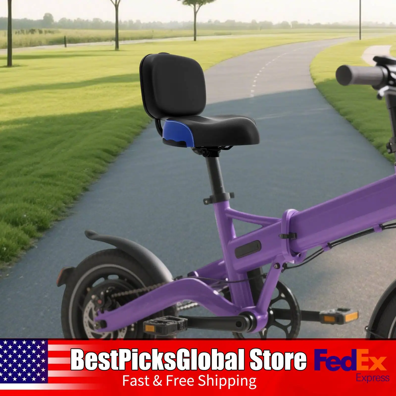 

Сиденье для трицикла с подголовником, регулируемое по высоте велосипедное седло, максимальная нагрузка 100 кг, для электрического трицикла, квадроцикла, велосипеда