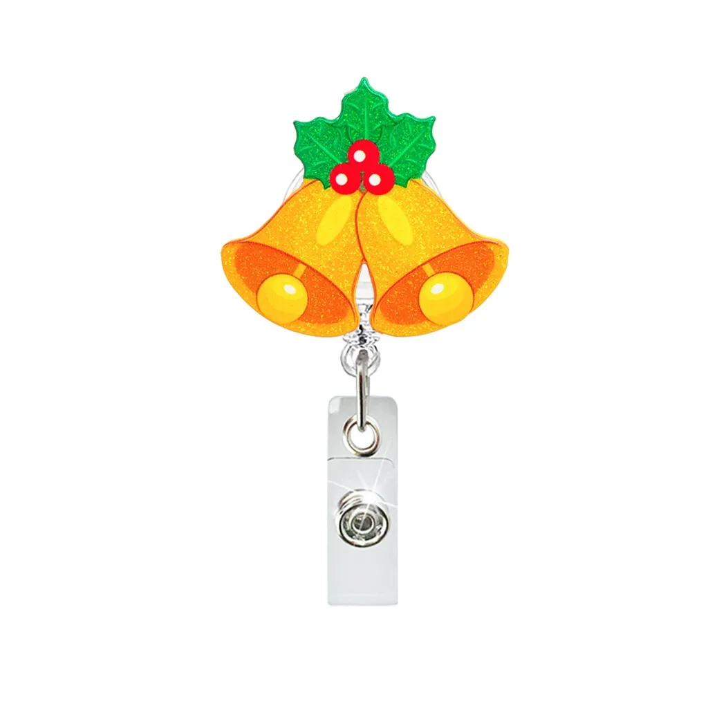 Name Badge Holder Rotatable Credential Holder Office ID Holder Glitter For Id Display Daily Attendance Nurses