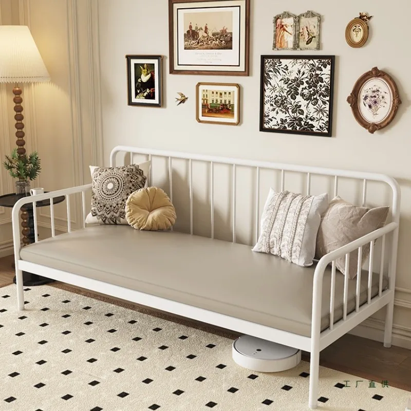 ousehold living room thickened stainless steel sofa chair outdoor bench small apartment living room non-wrought iron