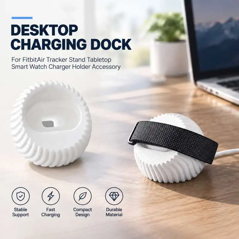 Desktop Charging Dock For FitbitAir Tracker Tabletop Smart Activity Tracker Charger Stand Accessory