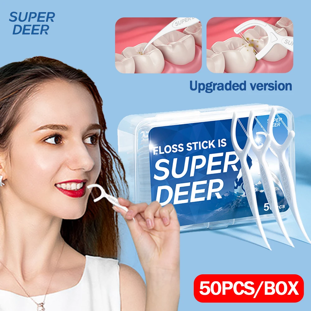 50/100/150PCS Disposable Dental Floss Stick Interdental Cleaning Line Proper Oral Care Portable Flosser For Daily Life