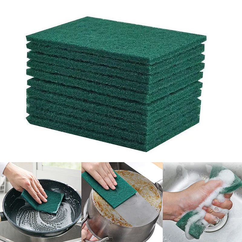 10/20PCS Stainless Steel Scouring Pads, Heavy Duty Dishwashing Pads for Kitchen Cookware, Anti-Scratch Reusable