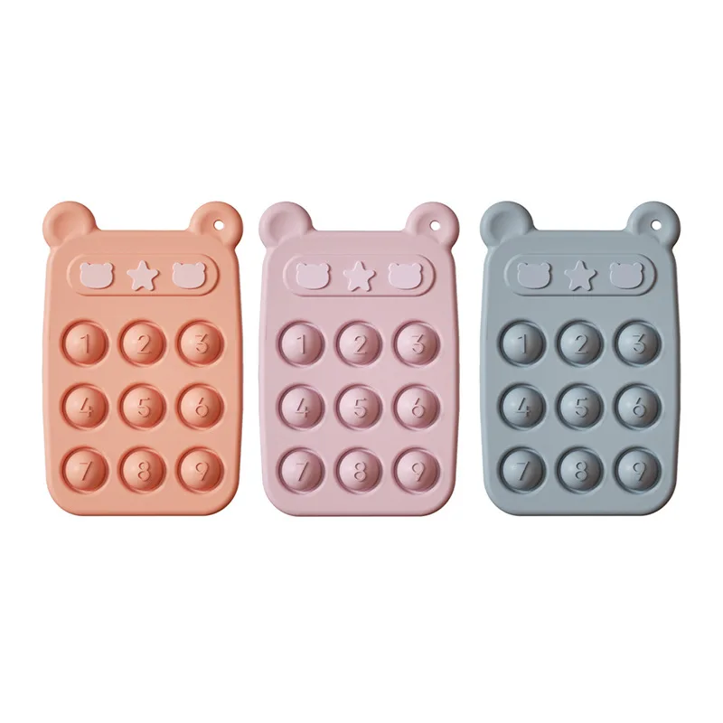 

Baby Silicone Teether Simulated Mobile Phone Anti-eating Hands Newborn Can Chew Silicone Teeth Teeth Baby Bite Infant Molars