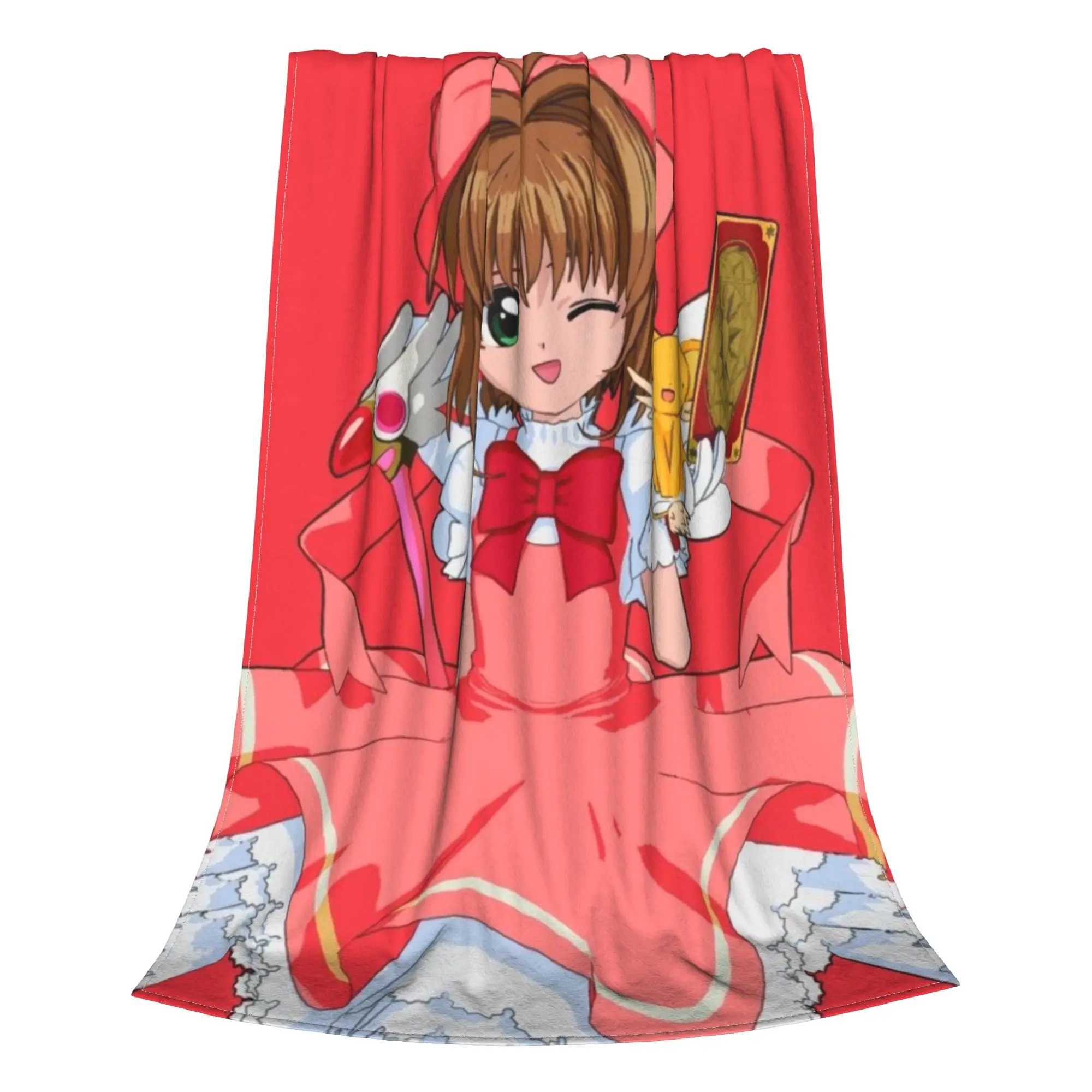 Cardcaptor Sakura Blanket Spring Autumn  Multifunction Lightweight Throw Blankets For Sofa Outdoor Bedding Throws