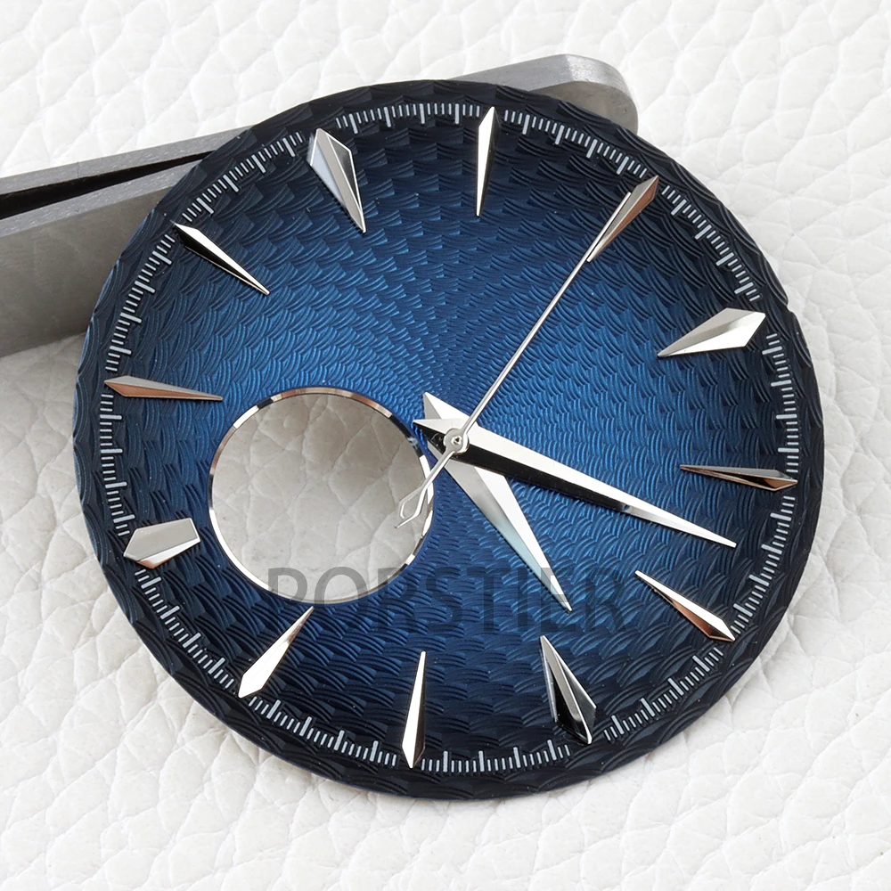 NH38 35mm Watch Dial Face Hollowed Out Dial for Cocktail Time Presage NH38 Movement Weave Dial 316L Steel Watch Accessories