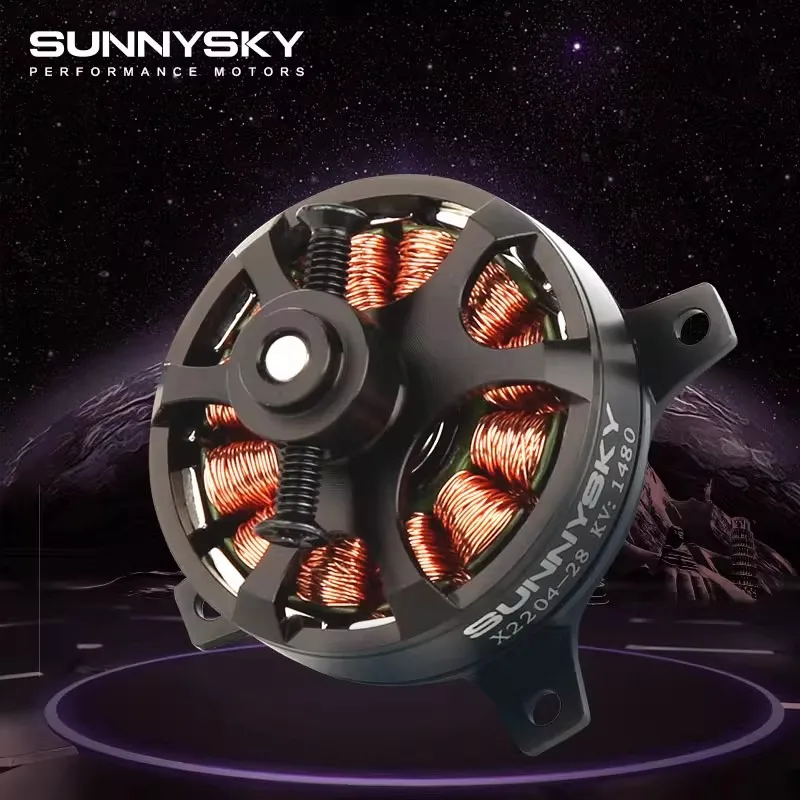 FPV X2204 20G 2S 1800KV/1480kv 50W sem escova 340g impulso HD8040 9047 prop