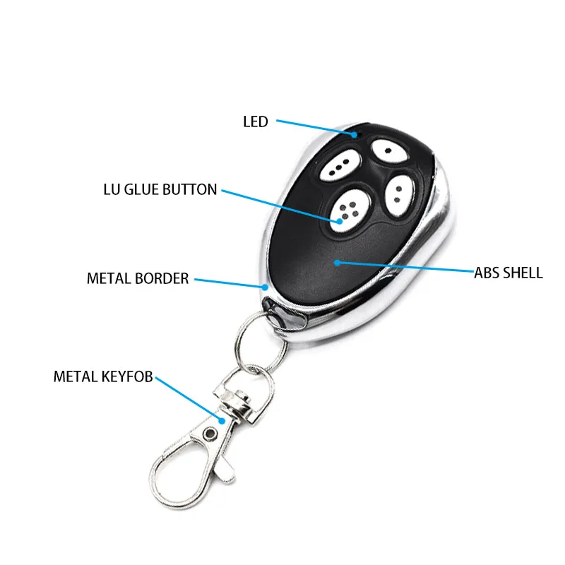 For Alutech AT-4 AR-1-500 AN-Motors AT-4 ASG1000 Remote Control 433.92MHz Rolling Combination Door Garage Door Remote Control 43