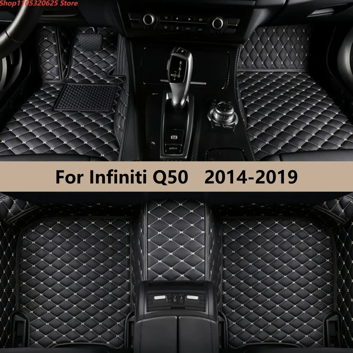 

Car Floor Mats For Infiniti Q50 2014 2015 2016 2017 2018 2019 Auto Accessories Leather Waterproof Anti Slip Foot Carpet