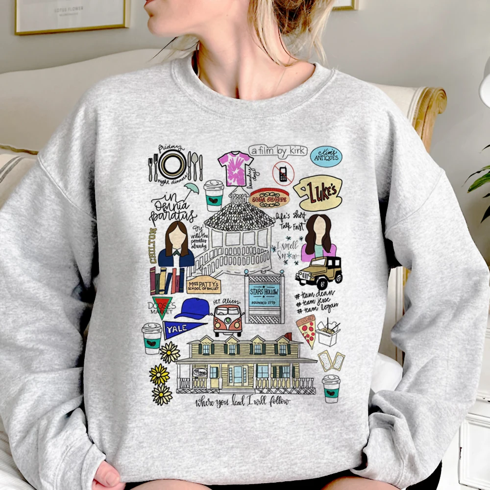 Gilmore Girls hoodies women y2k aesthetic streetwear Hood clothes women Winter  pulls