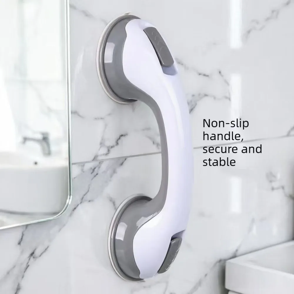 Suction Cup Bathroom Handrail for Elderly Safety Tub Grab Bar Anti Slip Support Handle No Drilling