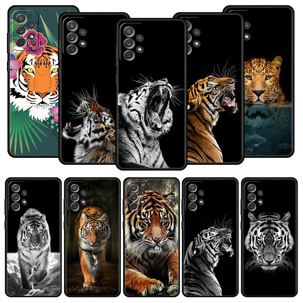 

Tiger Animal Phone Case For Samsung Galaxy A73 A53 A33 5G A13 4G A03 A23 A21s A03s A11 A31 A41 A51 A52 A71 M21 M22 M31 A01 Cover