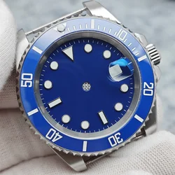 40MM Steel Watch Case Set SUB Case Sapphire Crystal for MingZhu 2813/ 8215 Movement with Watch Hands/Dial/Movement Fixing Ring