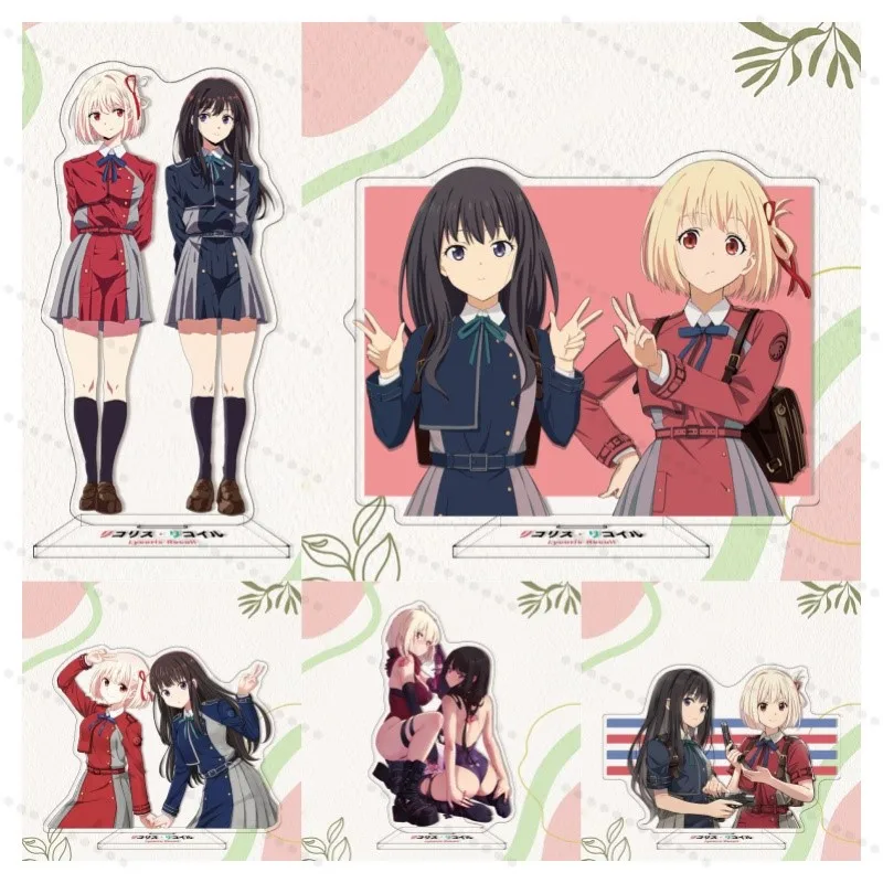 Аниме Lycoris Recoil акриловая подставка режим подставка держатель тарелка Nishikigi Chisato Inoue Takina Kurumi настольный декор Gitfs