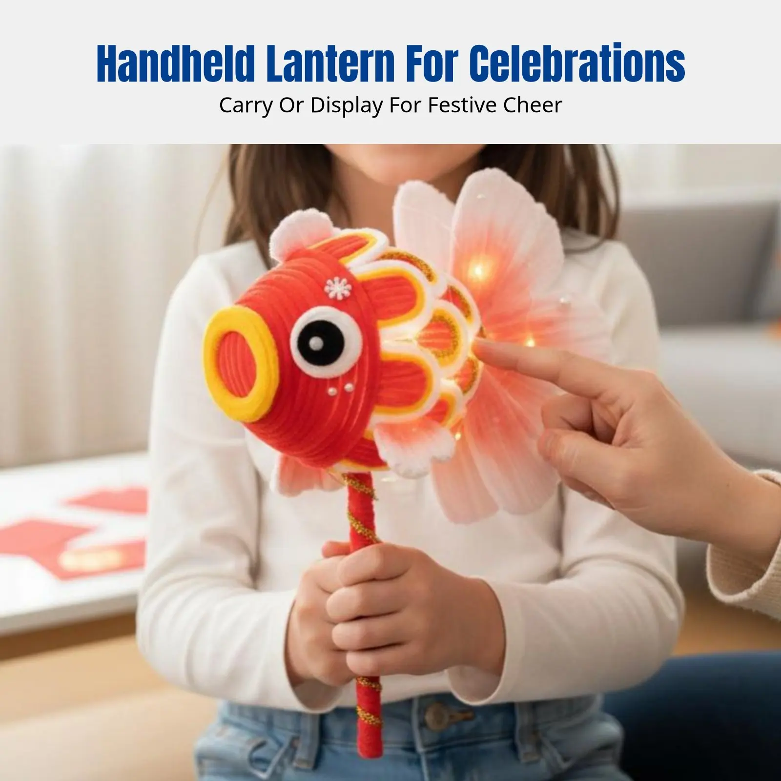 

Новогодний фонарь в виде карпа кои, детский набор для самостоятельного изготовления ручного светового декоративного светильника