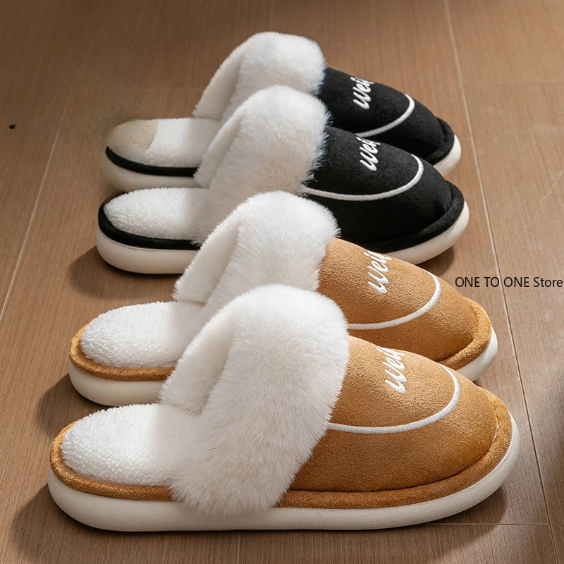 

Wholesale Women Winter Warm Ful Slippers Women Slippers Sheep Lovers Home Slippers Indoor Plush Size House Shoes Woman Wholesale