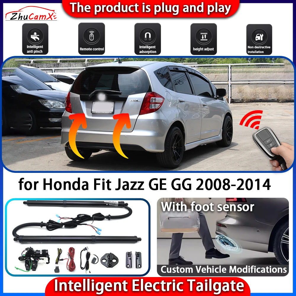 

ZhuCamX Smart Powered Tailgate System for Honda Fit Jazz GE GG 2008-2014 Automatic Intelligent Trunk Lift Control Kit