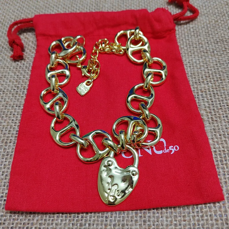 2023 New Spain unode50 heart lock necklace Christmas gift Spain pure handmade female wholesale shipping free