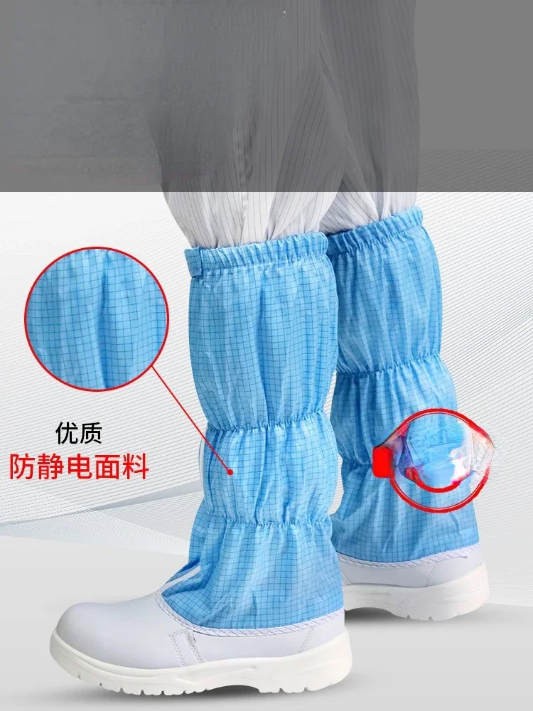 Anti smashing shoes, anti-static safety shoes, steel toe work, blue stripes, dust-free labor protection