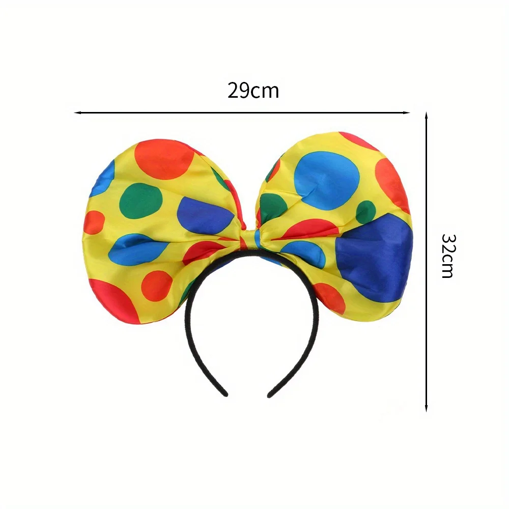 Ein Halloween Urlaub Party Kostüm Kostüm Clown Kopf mit Tupfen Clown Hut Cosplay Kostüm Zubehör